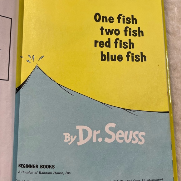 Dr. Seuss One Fish Two Fish Red Fish Book - Picture 8 of 10